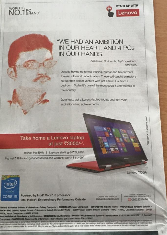 Anil In Lenovo India