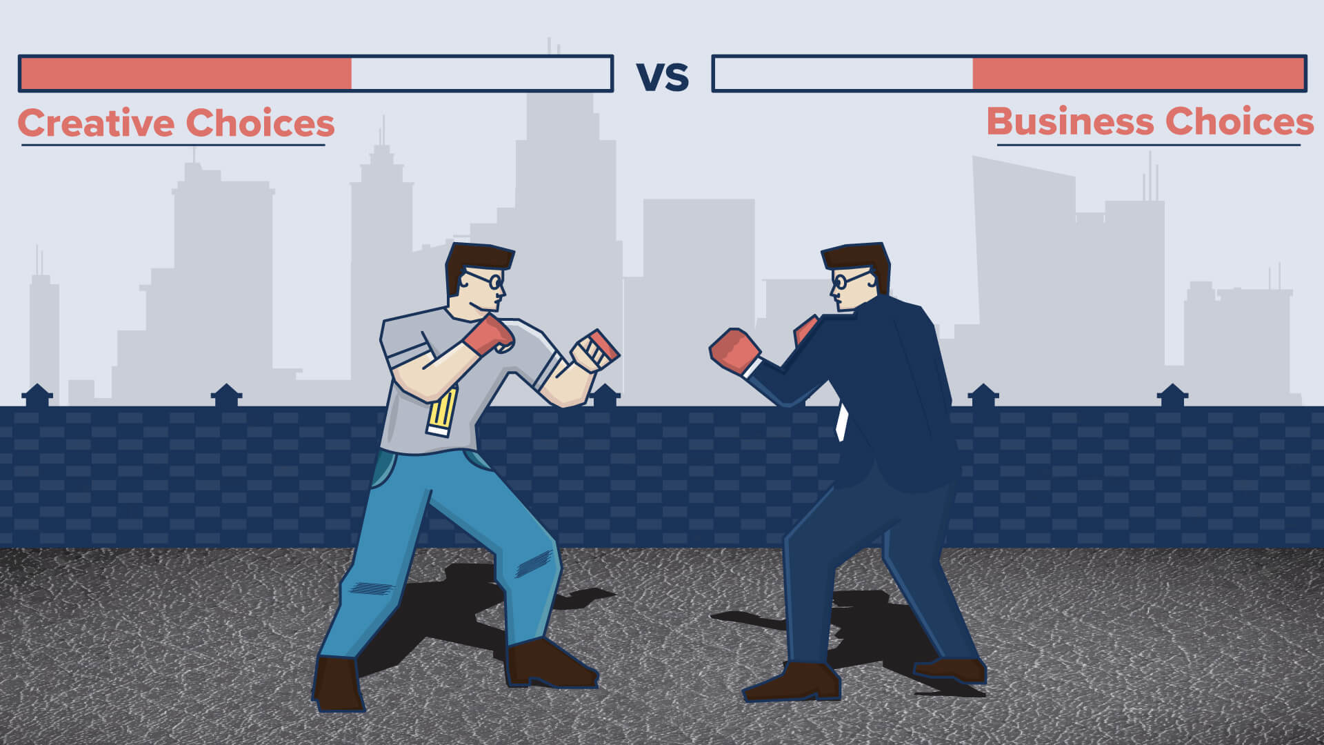 Business choices vs Creative choices! The every day battle of a Motion Graphic Studio