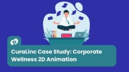 CuraLinc corporate wellness case study - 2D animation on mental health in the workplace